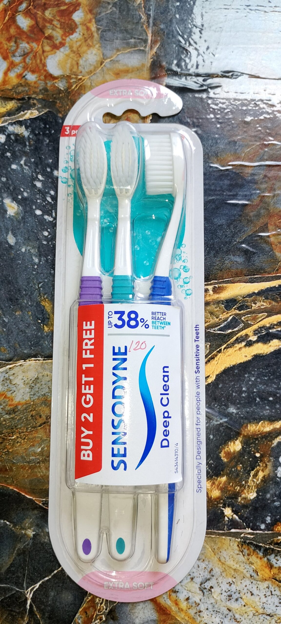 Sensodyne Deep Clean Extra Soft Toothbrush Pack of 3